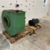 alt="Used industrial fan with electric motor"