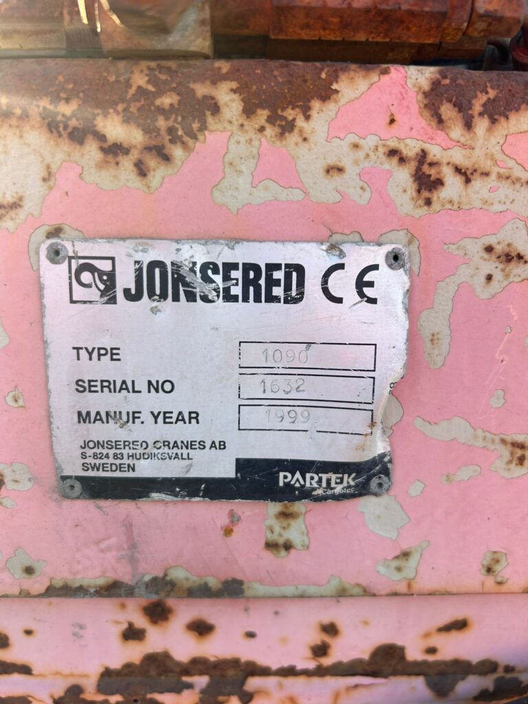 Log crane Jonsered 1090 - Image 3